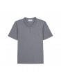 Polo en coton bio avec logo - Richie 7611 volute - 09 Gris moyen