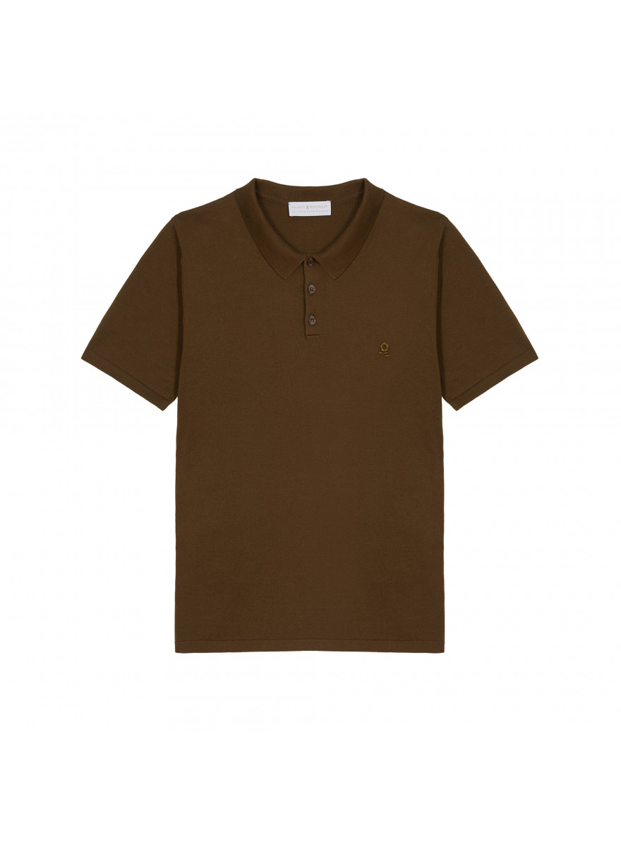 Cotton polo with logo - Richie