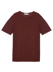 Slub linen round neck T-shirt - Renaud