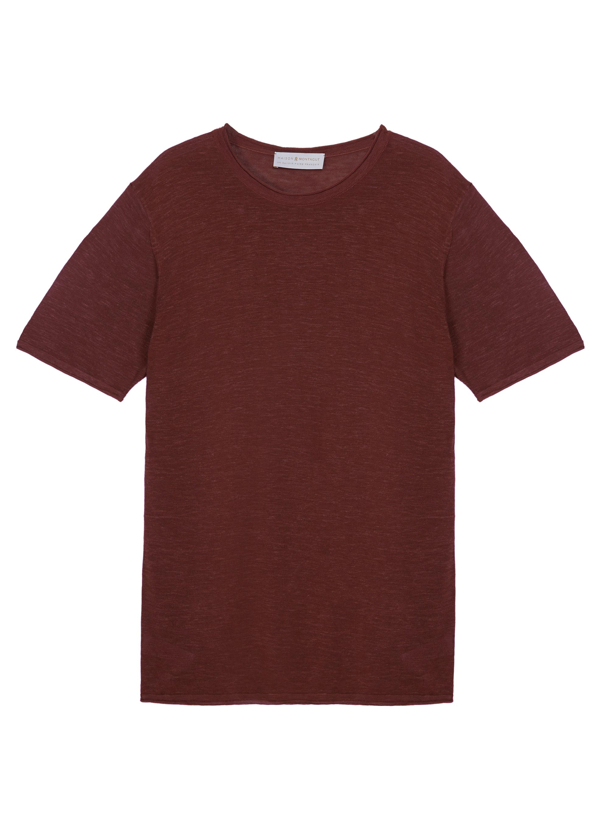 Slub linen round neck T-shirt - Renaud