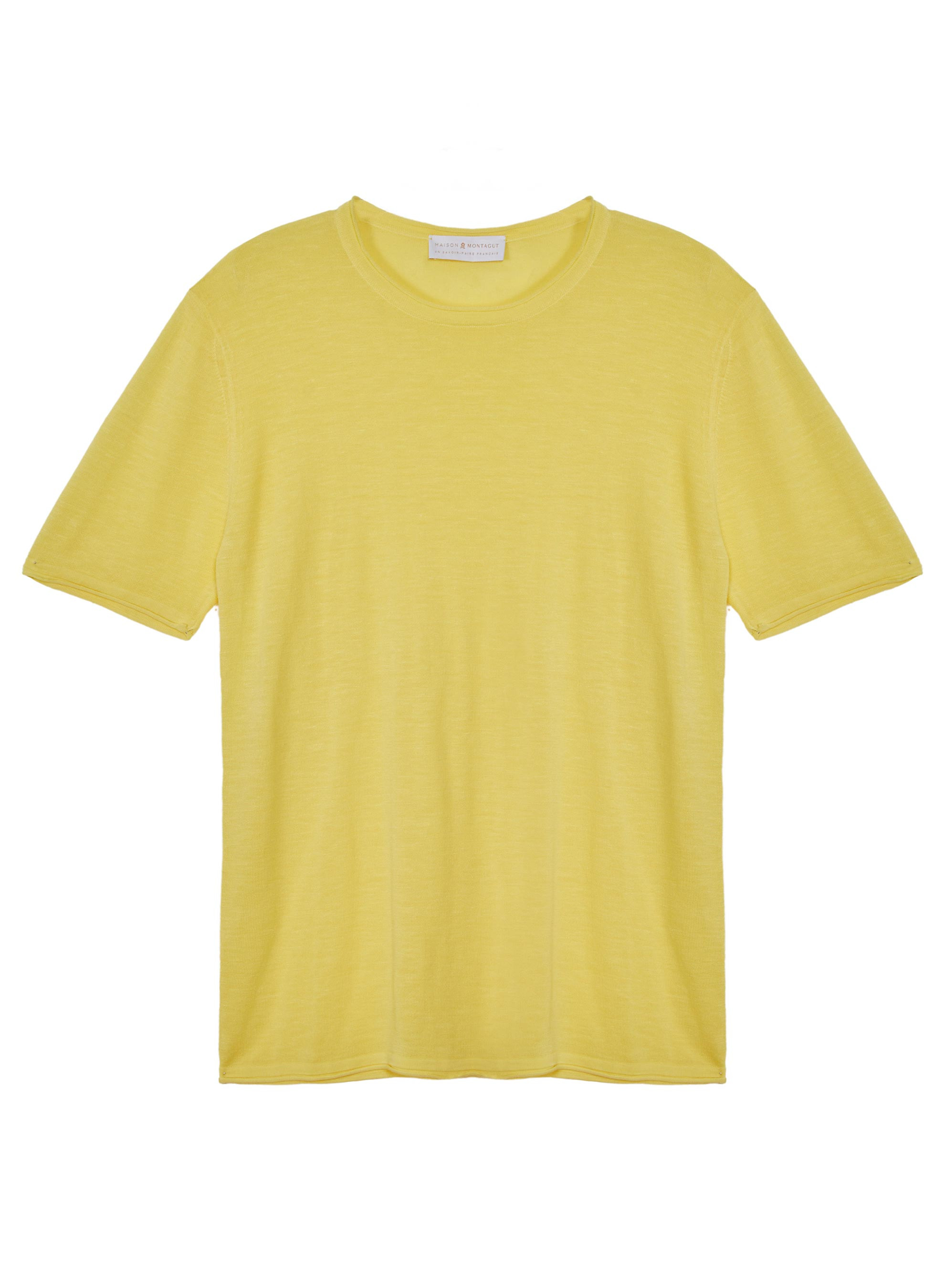 Slub linen round neck T-shirt - Renaud