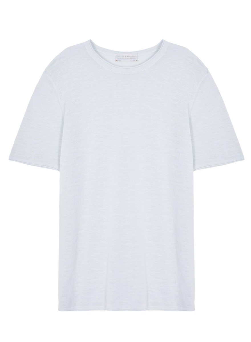 Slub linen round neck T-shirt - Renaud