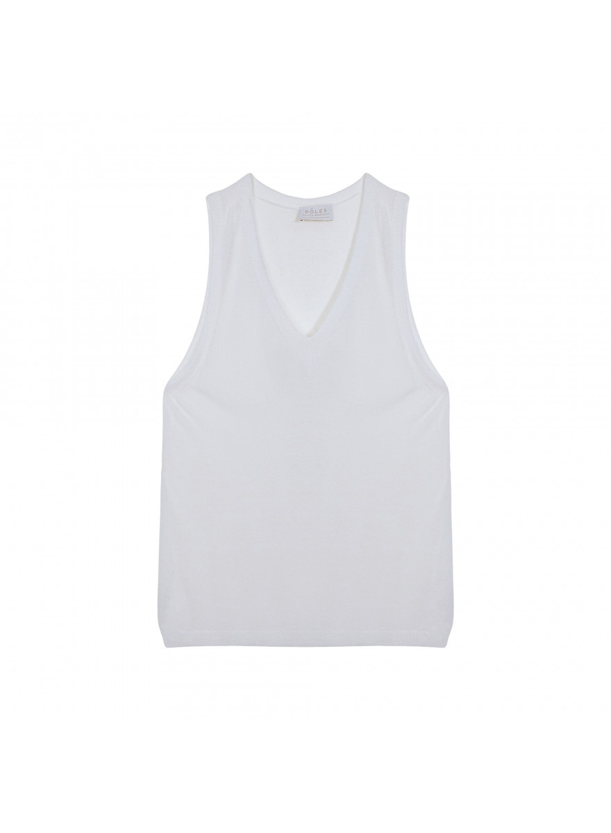 Slub linen tank top - Tahiti
