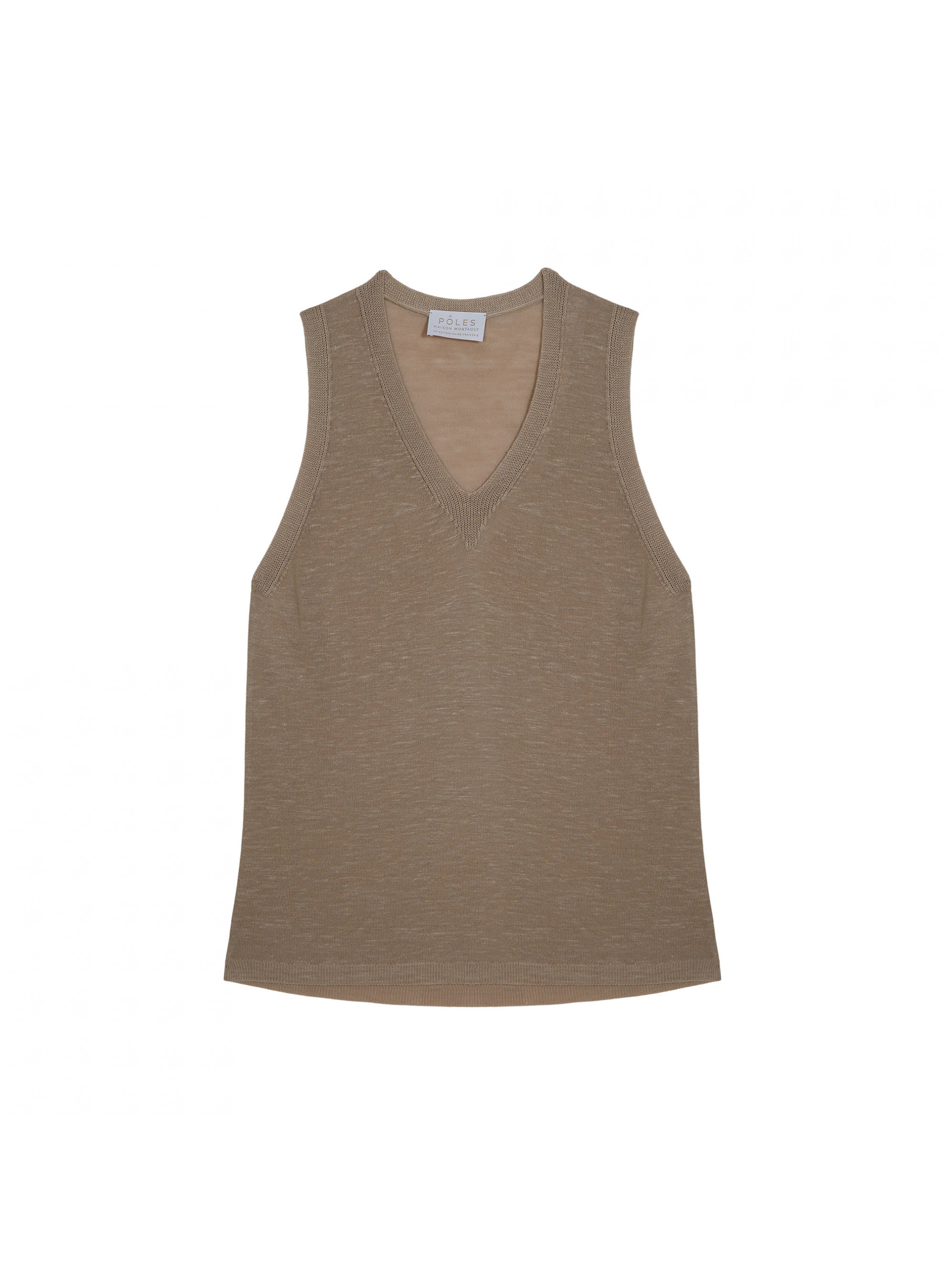 Slub linen tank top - Tahiti