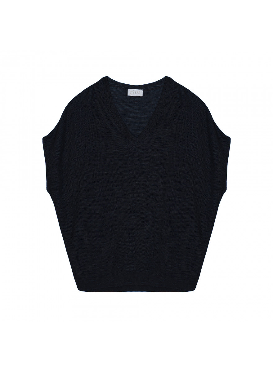 Camiseta de linho com manga morcego - Tarra