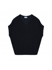 Flamed linen batwing T-shirt - Tarra