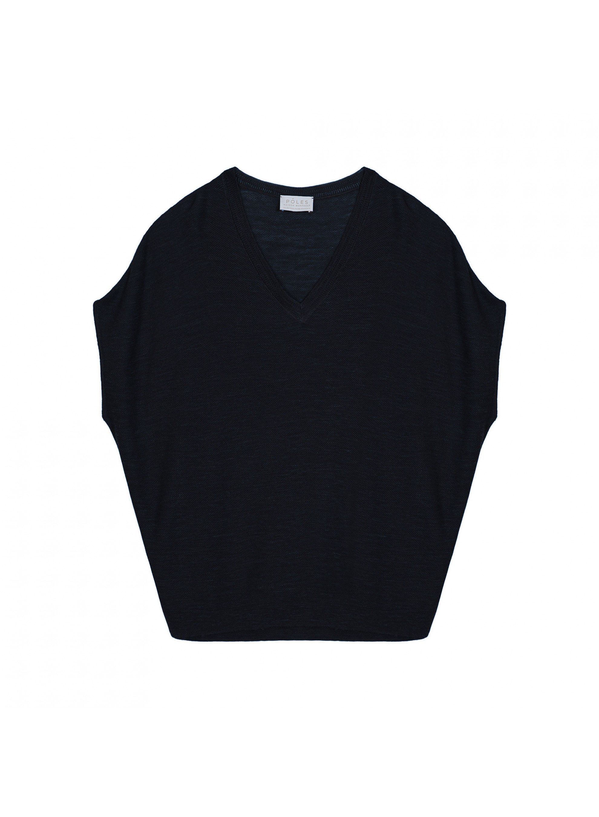 Flamed linen batwing T-shirt - Tarra