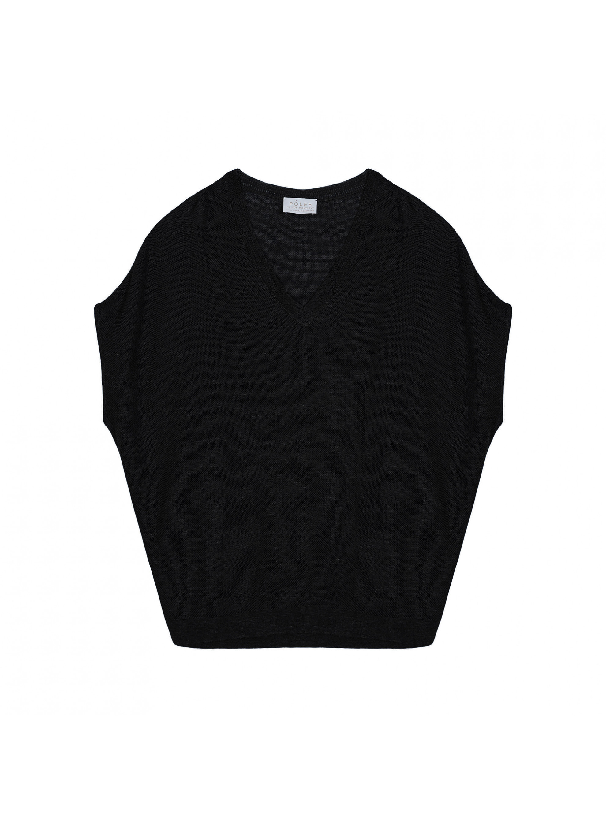 Flamed linen batwing T-shirt - Tarra