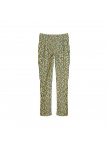 Patterned trousers in viscose warp and weft - Septime