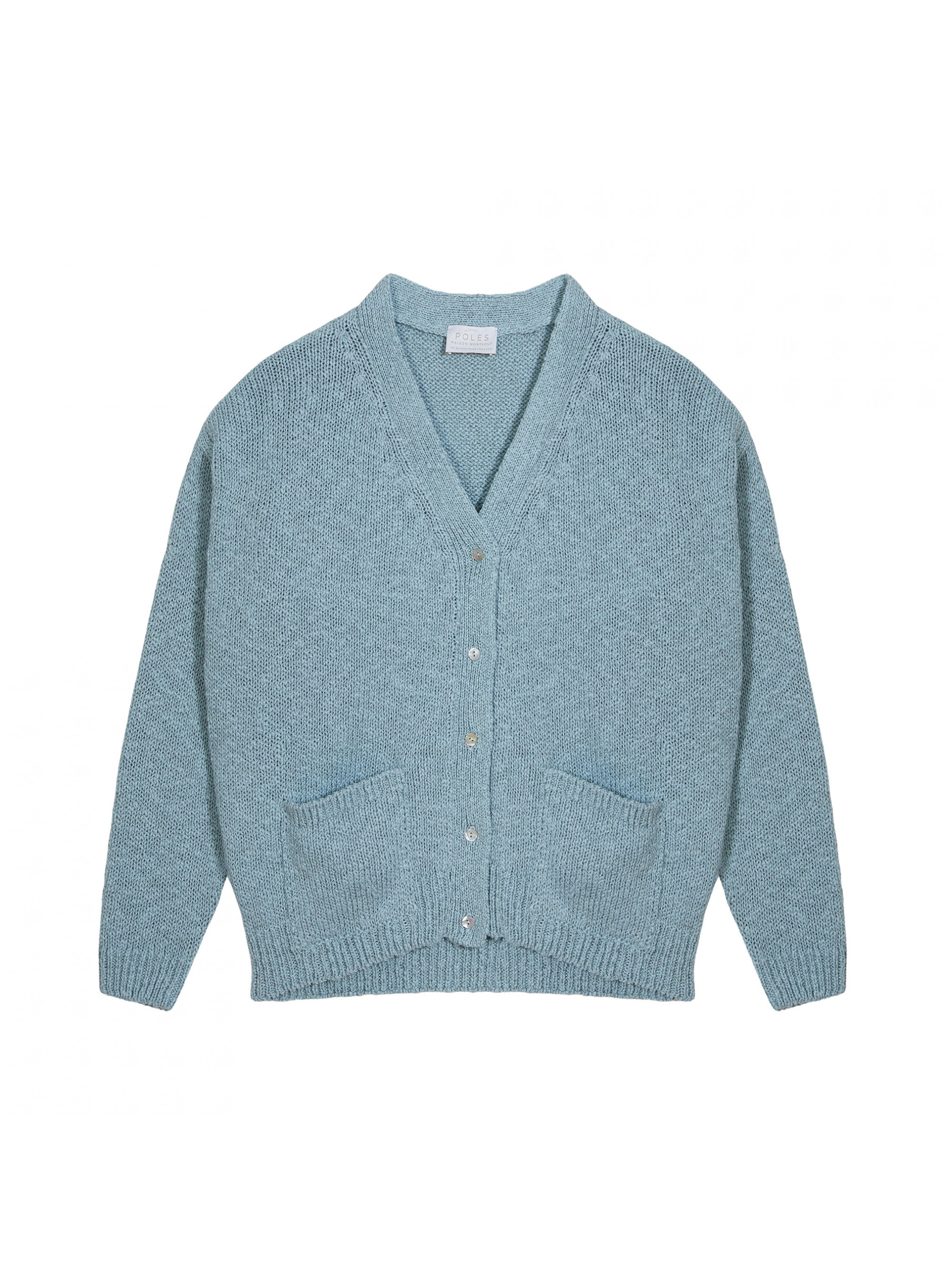 Cotton and linen V-neck cardigan - Thais
