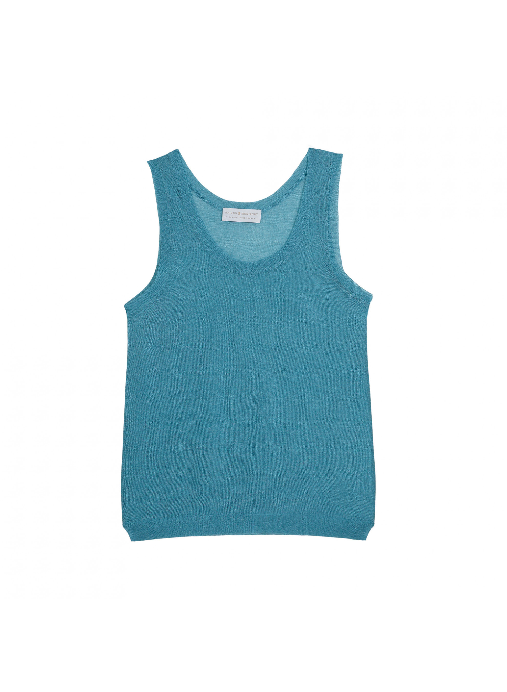 Débardeur col rond effet irrisé - Stella 7647 opaline - 49 Turquoise