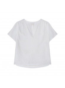 Tunisian collar linen blouse - Tonnie