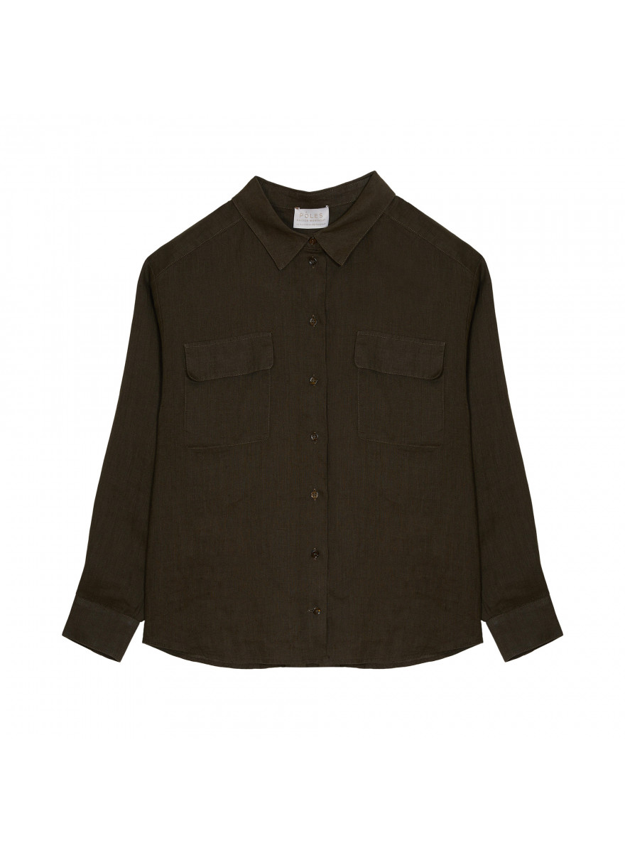 Long sleeve linen shirt - Tonya