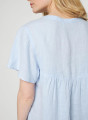 Tunisian collar linen blouse - Tonnie
