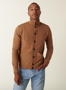 Buttoned cashmere cardigan with pockets - Erwan