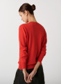 Pull col V en cachemire - Abel 7480 rubis - 52 Rouge