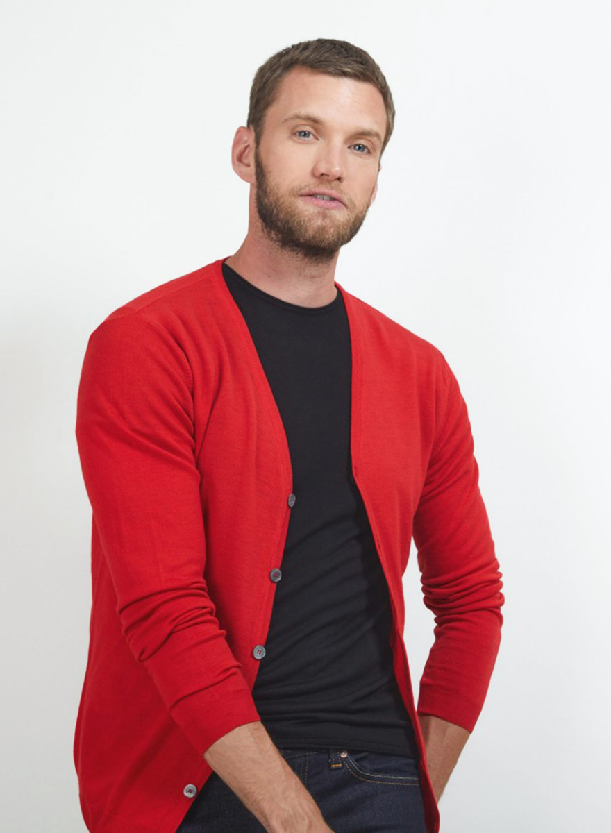 Colete de lã merino com botões - Brad