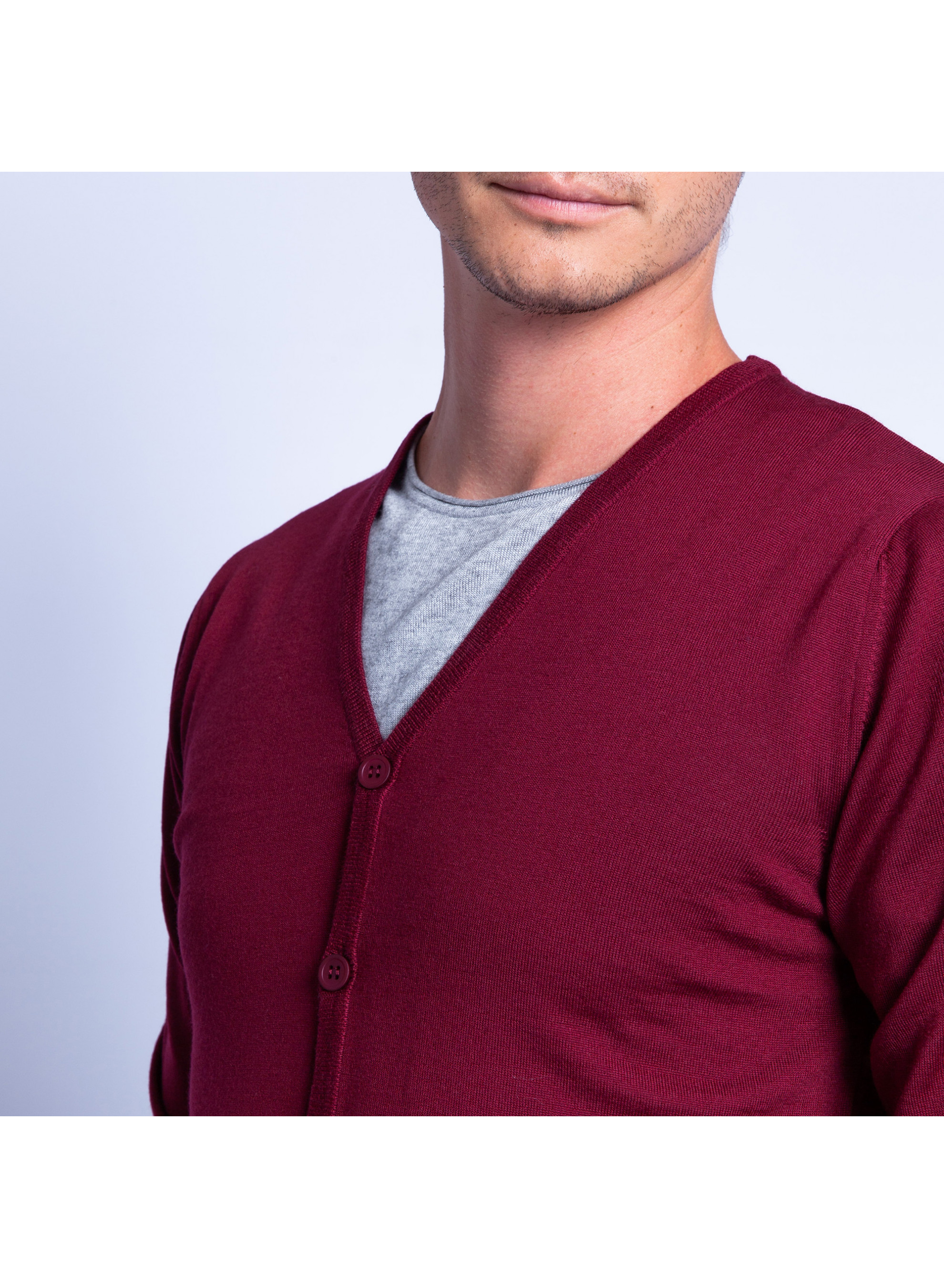 Gilet en laine mérinos Falco 6343 imperial - 52 Rouge