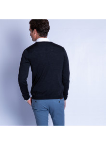 Gilet en laine mérinos Falco 6346 univers - 10 Gris foncé