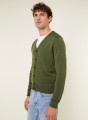 Buttoned vest with logo in merino wool - Etienne