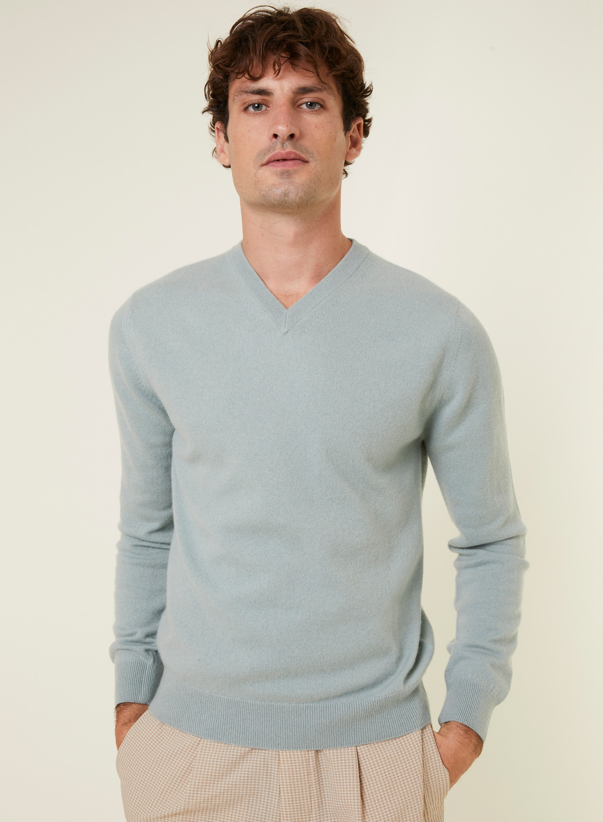 Cashmere V-neck sweater - Evann