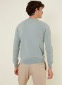 Pull col V en cachemire - Evann 7852 celadon - 94 Vert amande