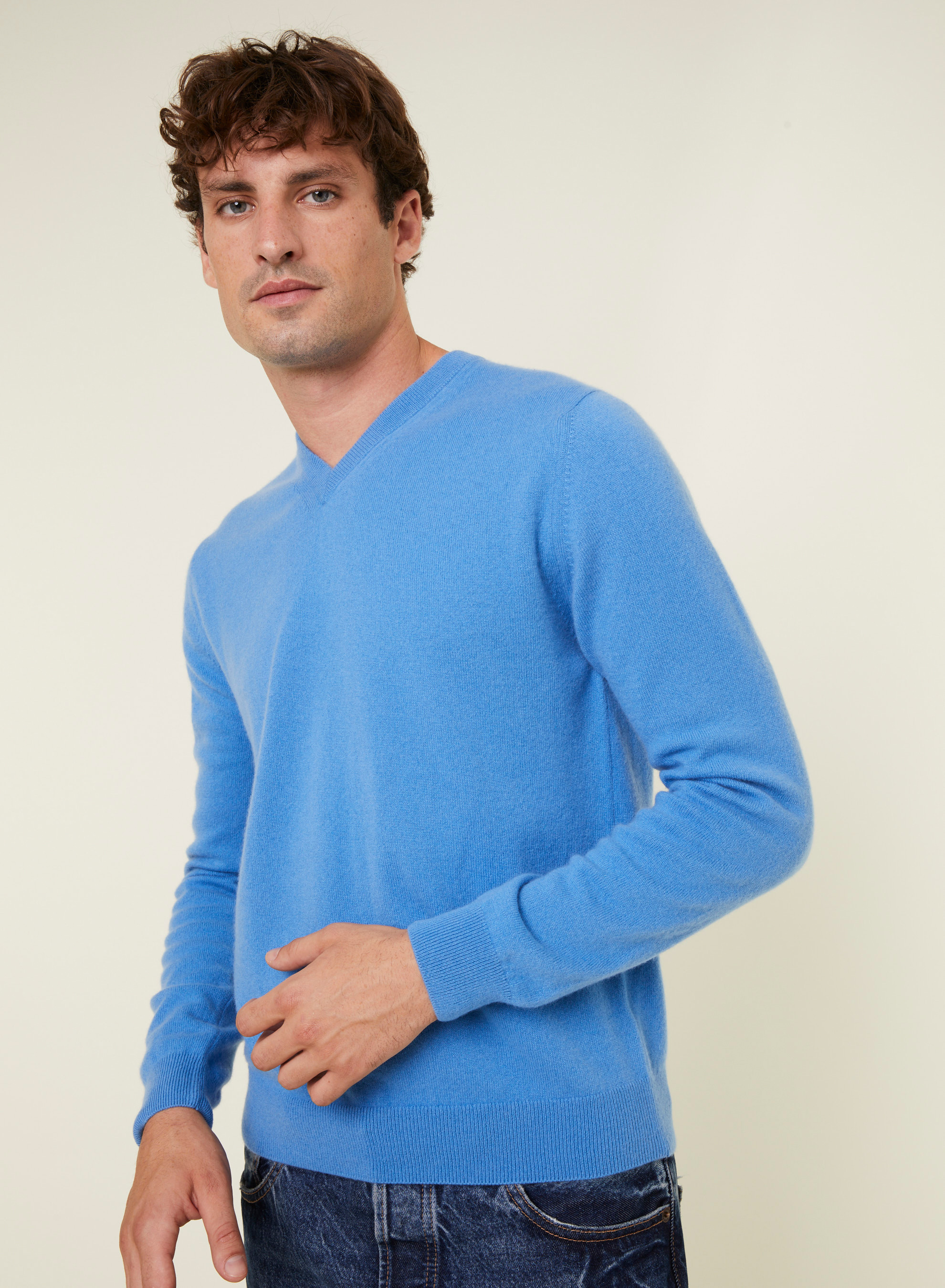 Cashmere V-neck sweater - Evann
