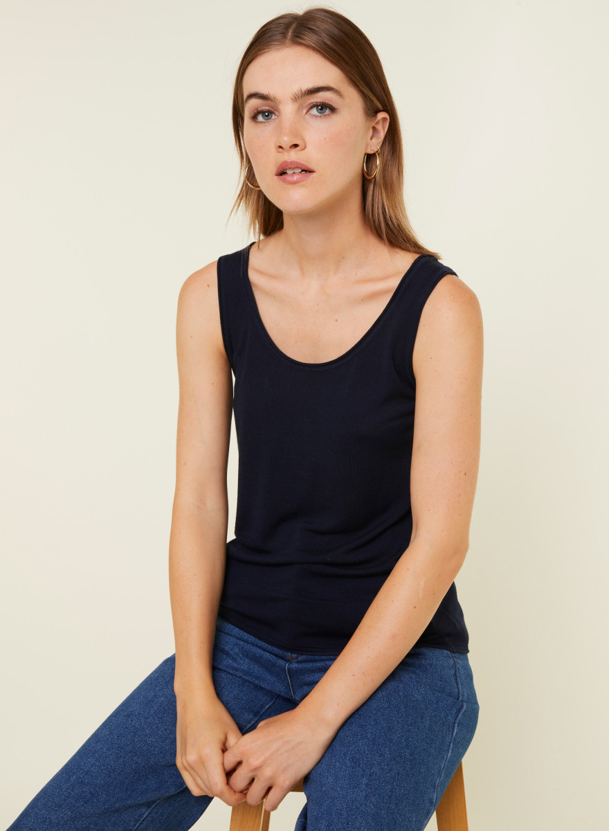 Bamboo cashmere tank top - Aetim