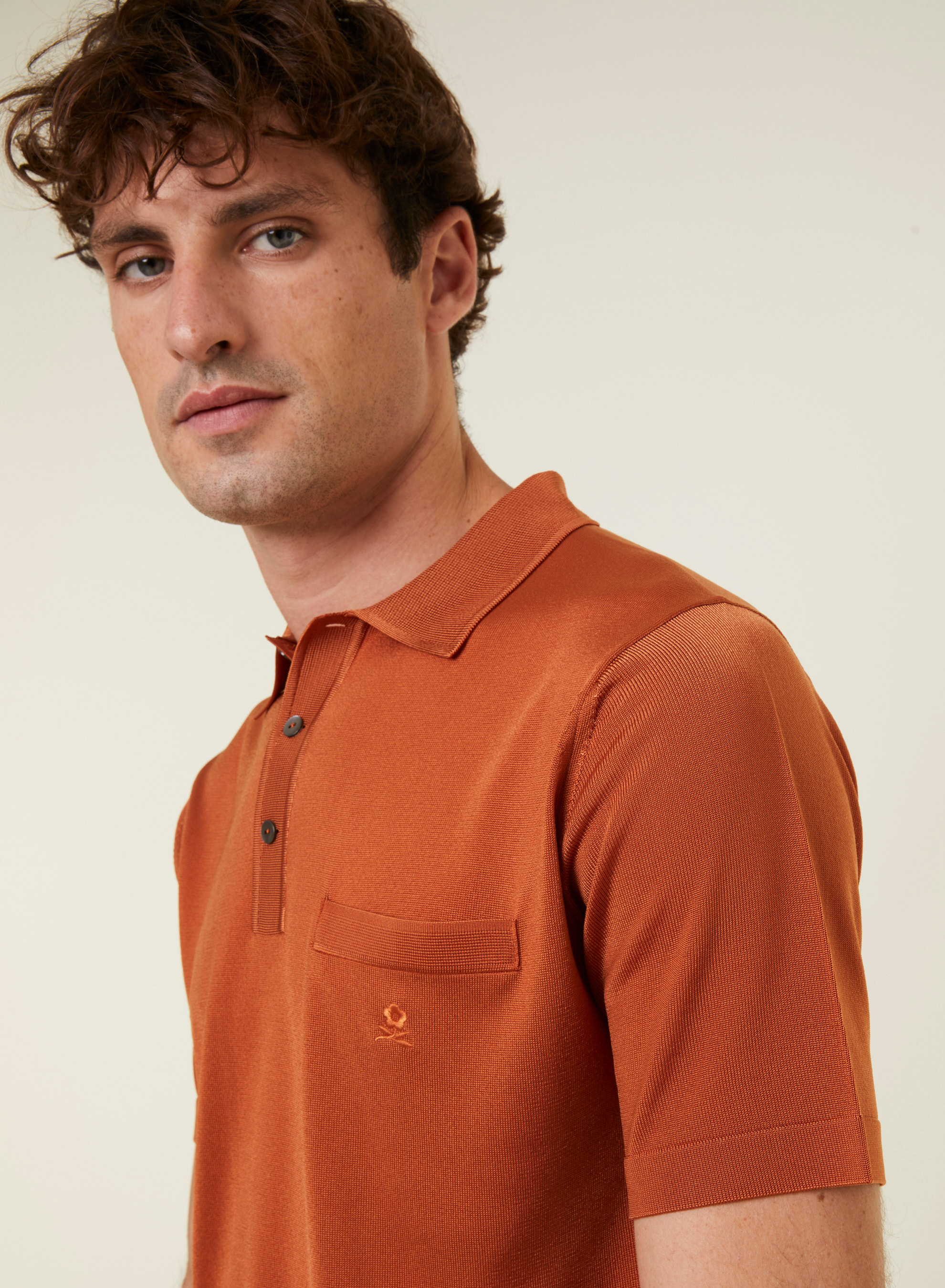 Polo shirt made of Fil lumière Vadim