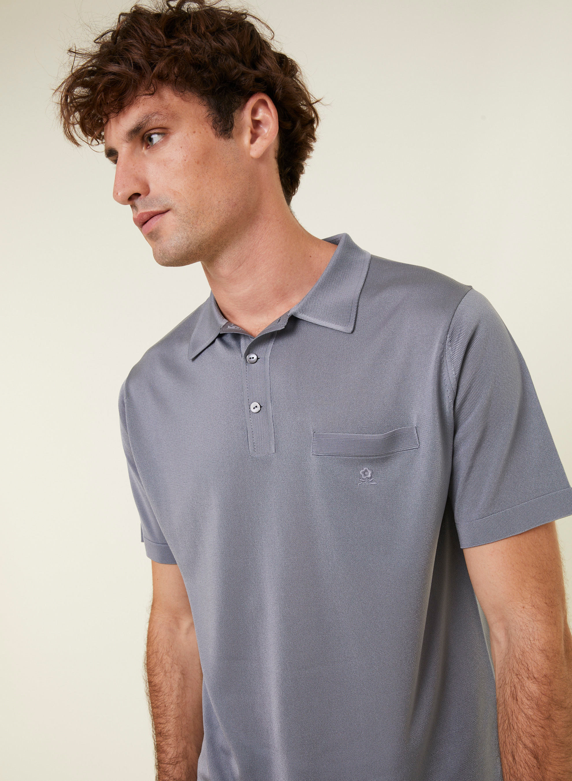 Polo shirt made of Fil lumière Vadim