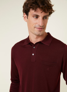  	Polo manches longues homme en Fil Lumière Boris 4989 concierge - 51 Bordeaux