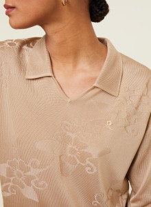 Fil Lumière polo shirt with elbow patches - Emy