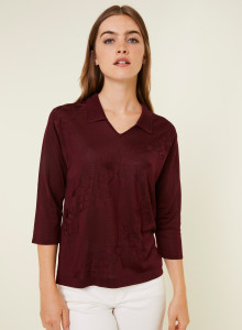 Fil Lumière polo shirt with elbow patches - Emy