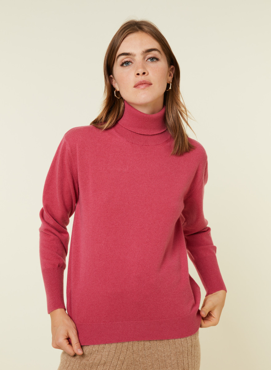Suéter de cashmere com gola alta - Anabelle