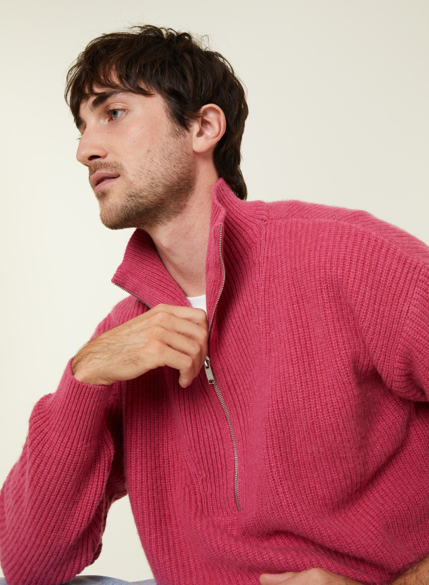 Cashmere-blend turtleneck sweater - French