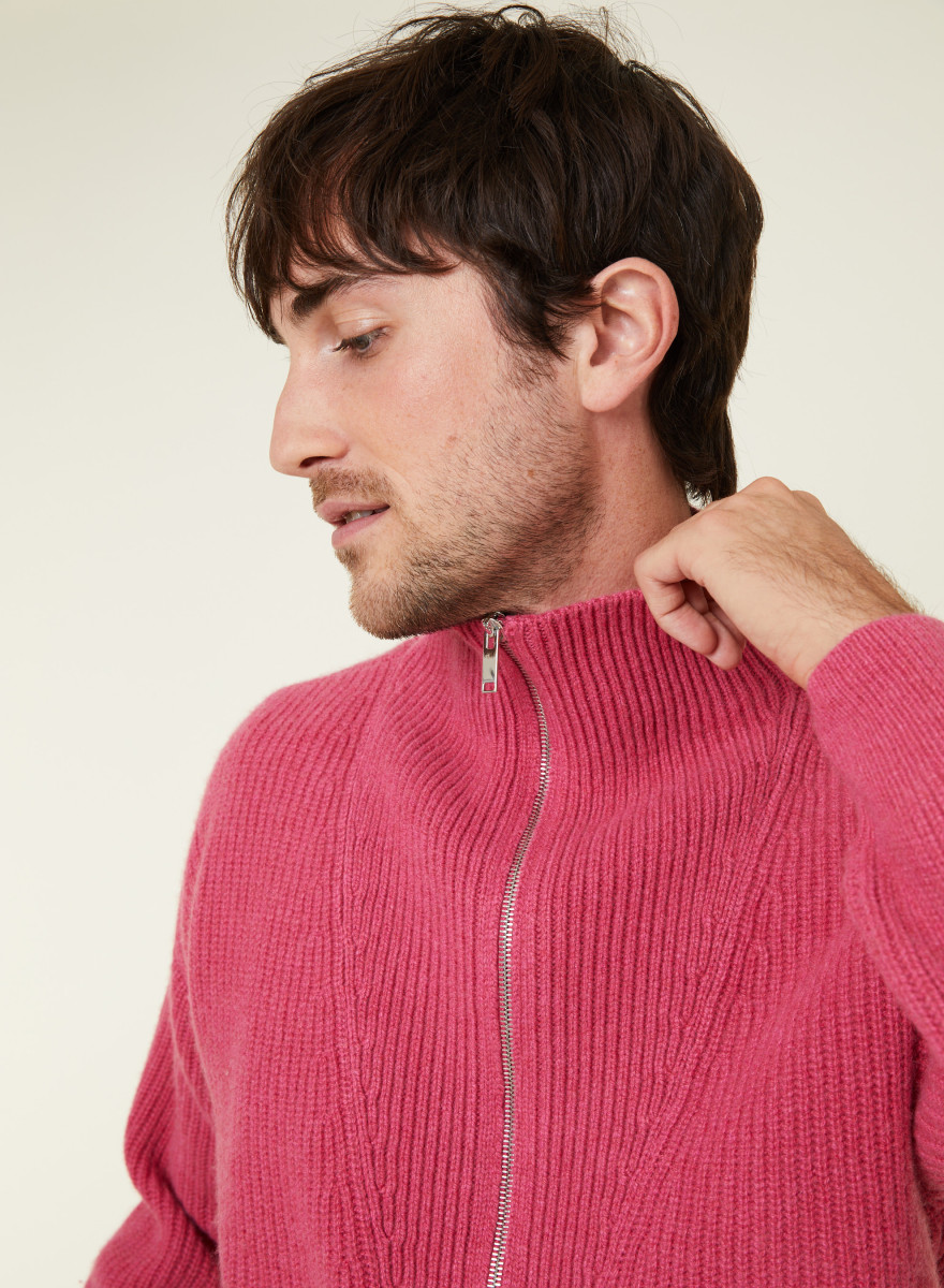 Cashmere-blend turtleneck sweater - French