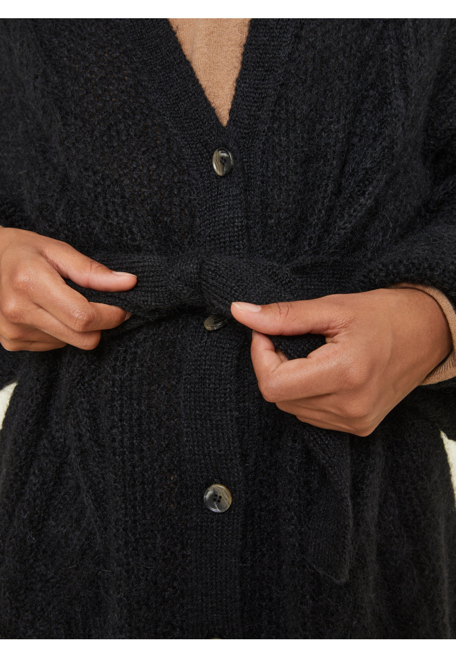 Balloon sleeve buttoned mohair coat - Galilee