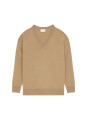 Loose sweater with V-neck slits in cashmere - Alienor