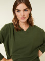 Loose sweater with V-neck slits in cashmere - Alienor