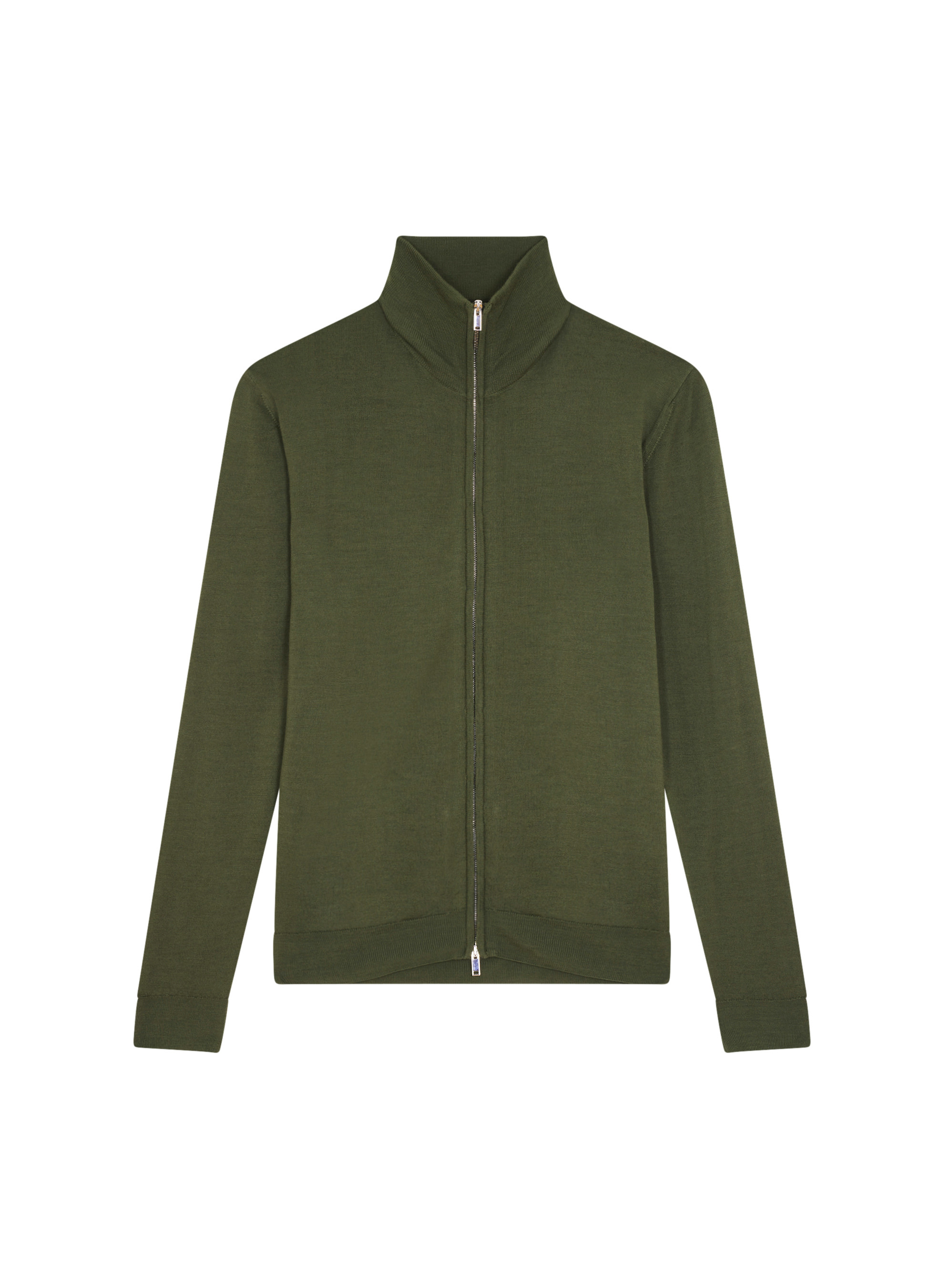 Zipped vest with logo in merino wool - Estian