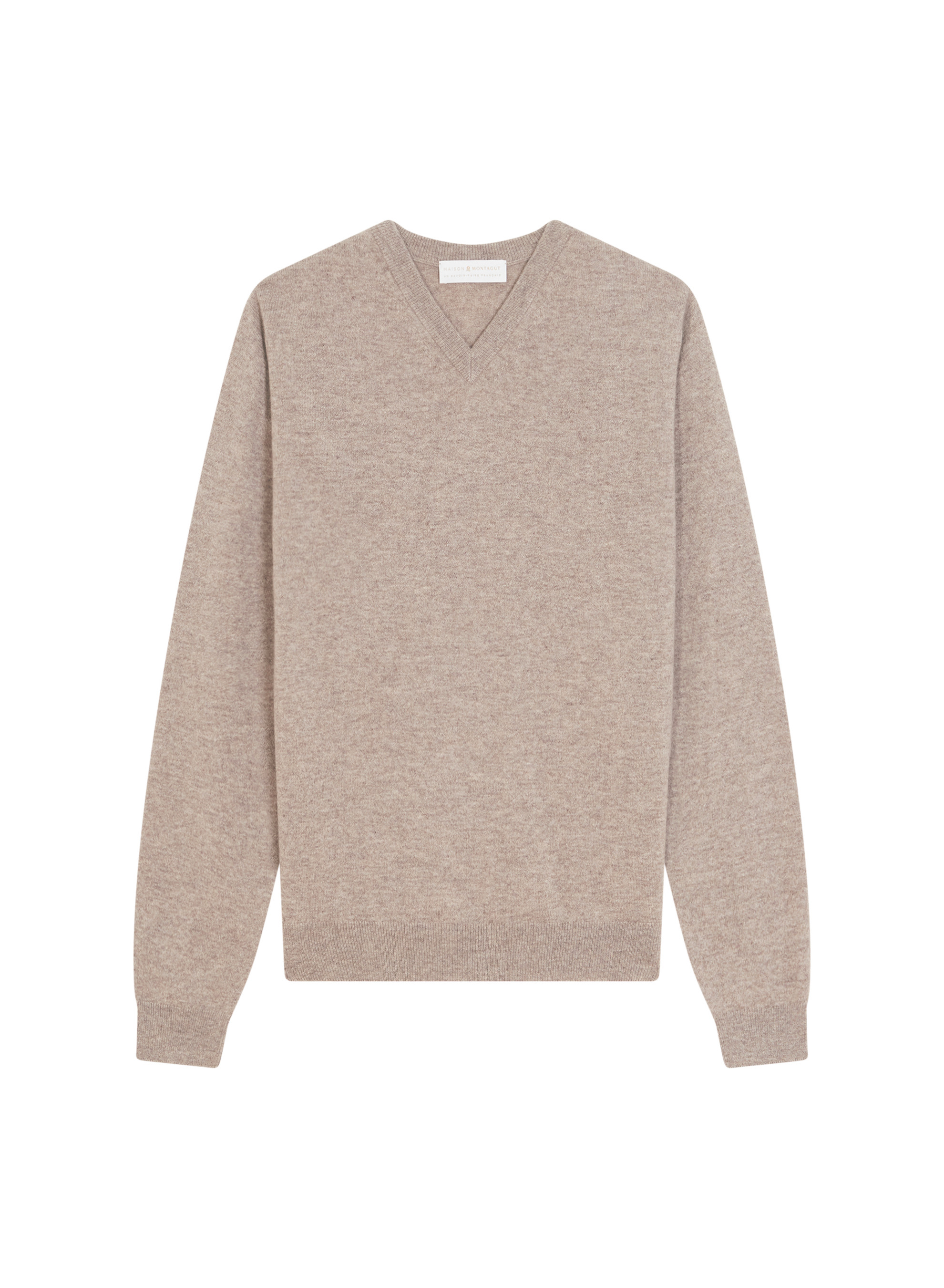 Pull col V en cachemire - Evann 7852 celadon - 94 Vert amande