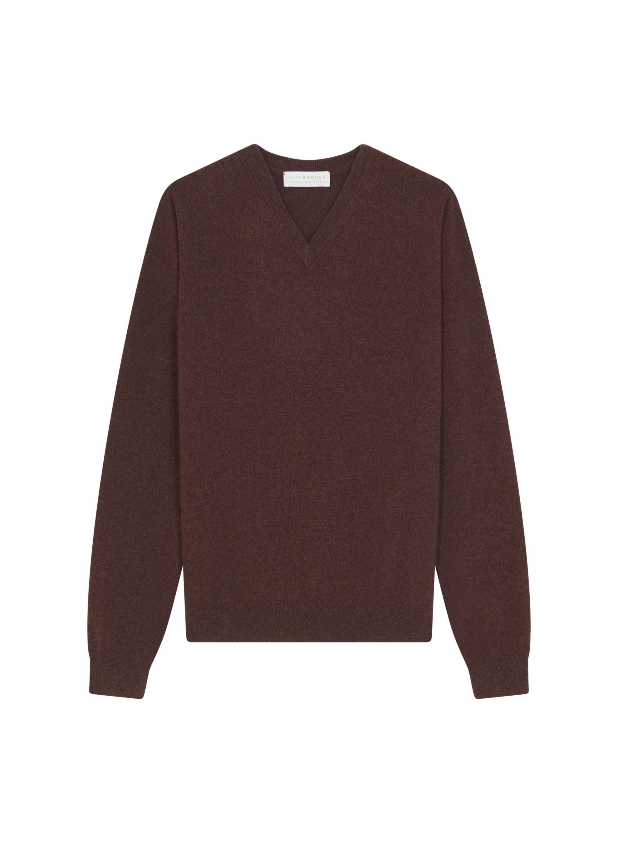 Pull col V en cachemire - Evann 7852 celadon - 94 Vert amande