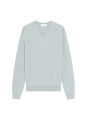 Pull col V en cachemire - Evann 7852 celadon - 94 Vert amande
