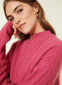 Zipped high-neck sweater in recycled cashmere and wool - Lodric