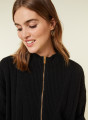 Zipped high-neck sweater in recycled cashmere and wool - Lodric