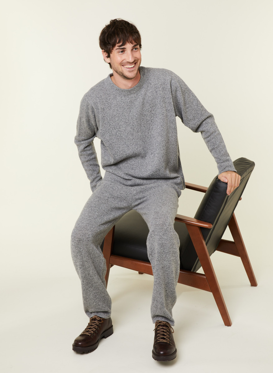 Pull col rond en laine et cachemire - Fado