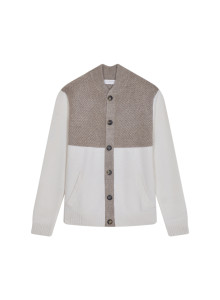 4-ply cashmere buttoned jacket with pockets - Farell