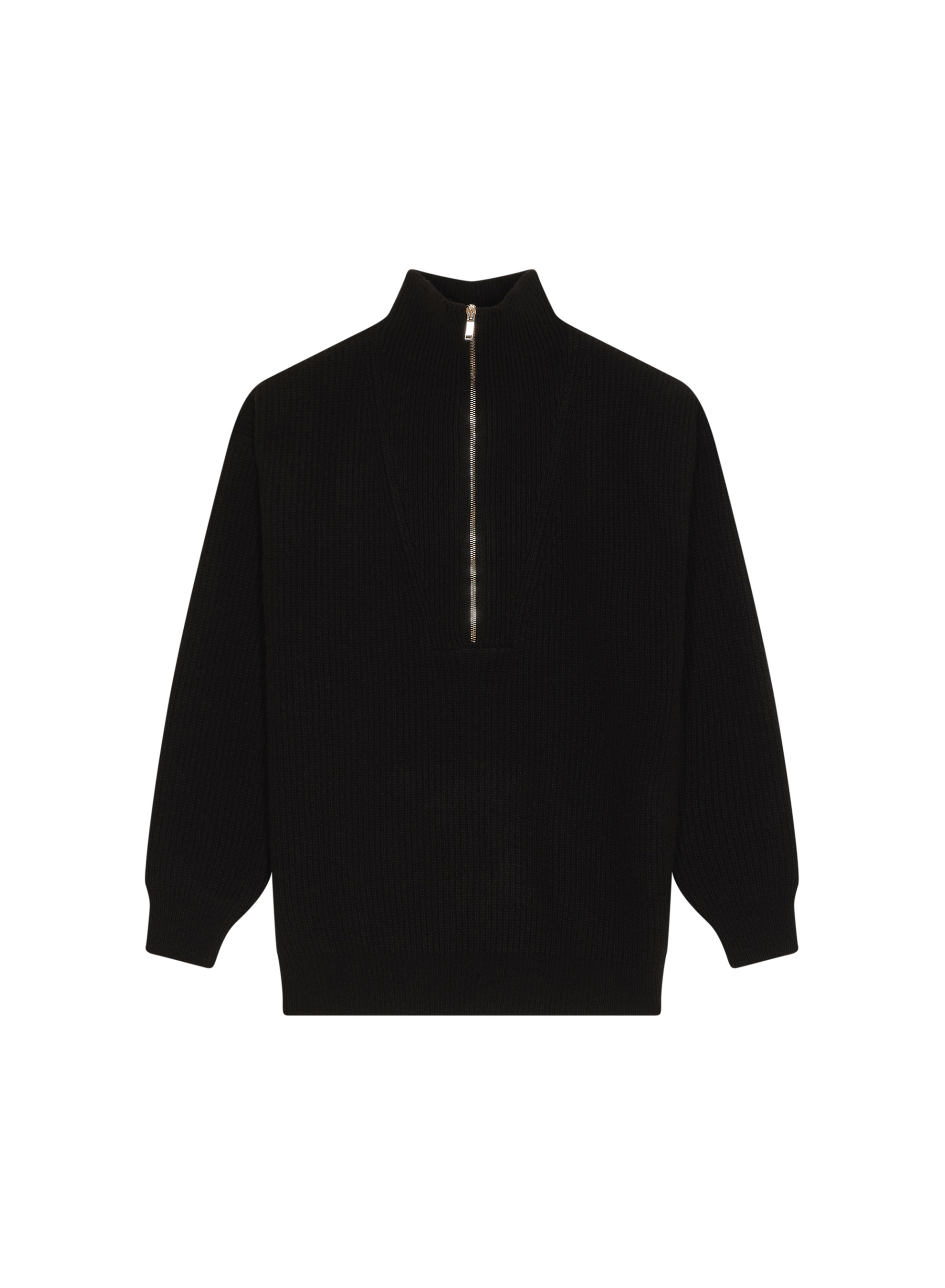 Recycled Wool and Cashmere Beaded Trucker Neck Sweater - English