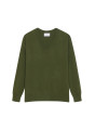 Loose sweater with V-neck slits in cashmere - Alienor