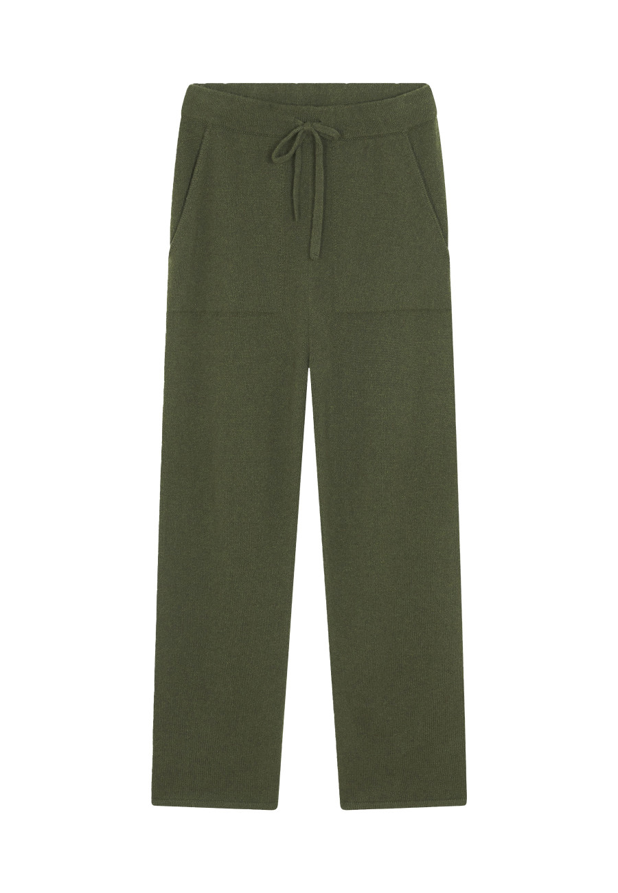Pants with pockets in wool and cashmere - Fabri